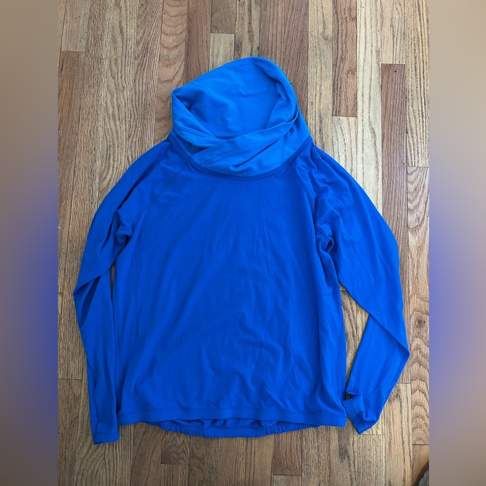 Lululemon Blue cowlneck Long-Sleeve Sweater